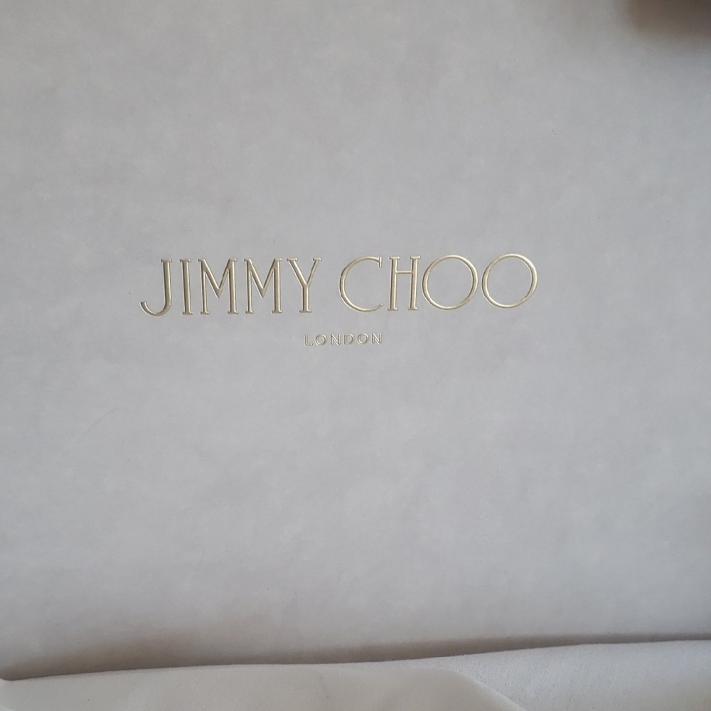 Jimmy Choo Black Suede & Patent Leather Stiletto Heels with ankle strap 6.5